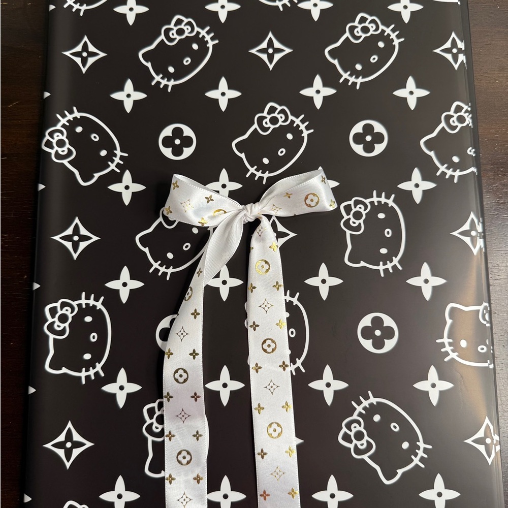 Korean paper Floral Wrapping Set: 20 Sheets + 5 Yards Ribbon